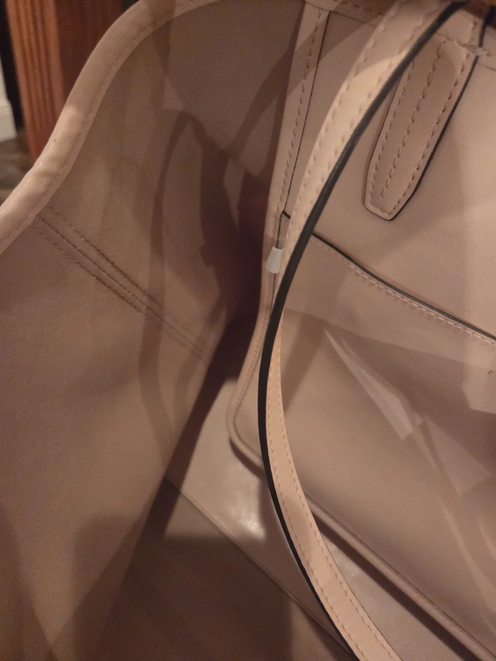 Tory Burch Blush Pink Logo-Print Tote with Coordinating Wallett